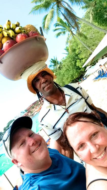 Jackie the fruit guy- Sosua Beach