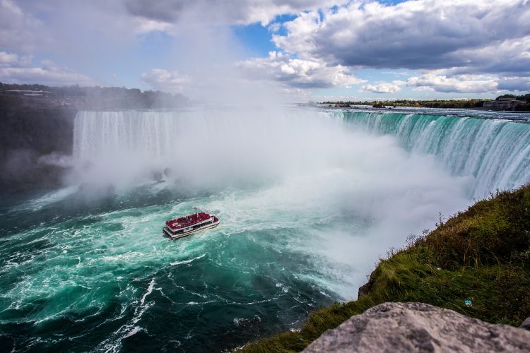 Boat below Niagara Falls - Things to do in Upstate NY