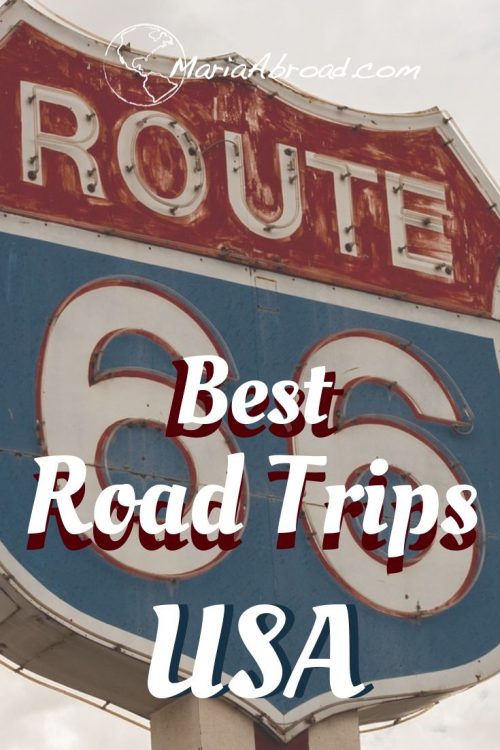 The US is the perfect Road Trip country. Here are our top 5 road trips in the US, from iconic road trips like Route 66 to lesser-known ones in Hawaii and Alaska. There is a US Road Trip for everyone! #Roadtrip #roadtrips #usa #usatravel #usatrip #usaroadtrip #roadtripusa #traveltips #roadtriptips #traveltip #Travel #traveling #america #US #UStravel #UStrip #route66 #Cars #Carrental