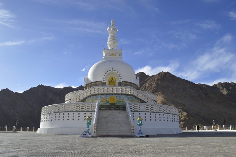 Places to See in Ladakh - Shanti Stupa