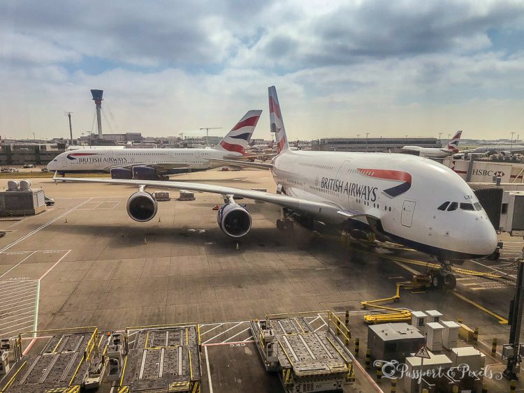 Airplanes on the ground at the airport waiting to depart